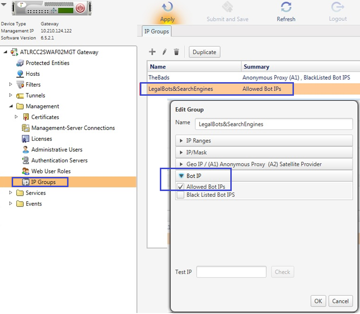 How to Specify a Policy for a Legal Search Engine